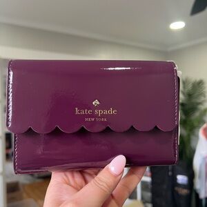 Kate Spade Plum Scalloped Wallet